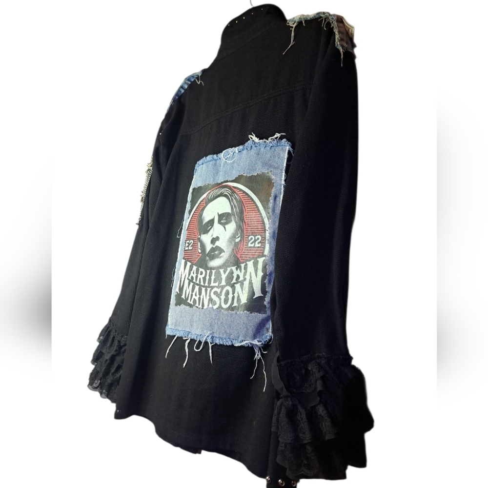 Marilyn MANSON FREE SHIPPING STUDDED Jacket